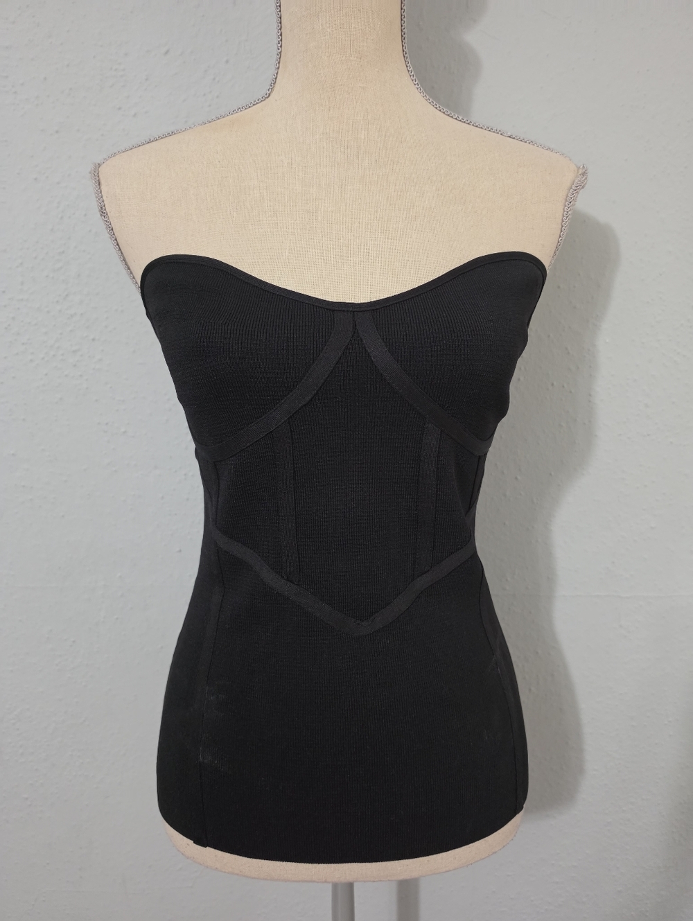Zara Black Strapless Top NWT Size Large